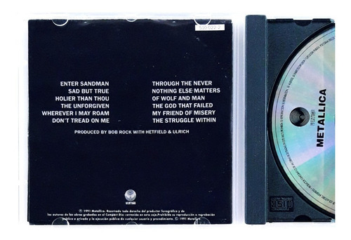Imagen 2 de 9 de Cd Metallica Black Leer Oka
