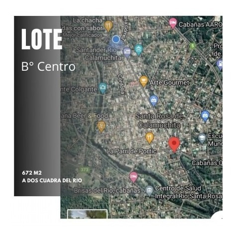Imagen 1 de 6 de Lote| B° Centro Santa Rosa De Calamuchita