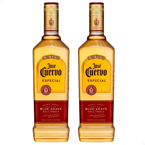 Tequila Jose Cuervo Especial Gold Dorado - Pack X2 Botellas