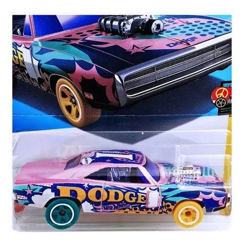 Hotwheels '70 Dodge Charger R/t Hw Art Cars - Eternia Store Coral Claro