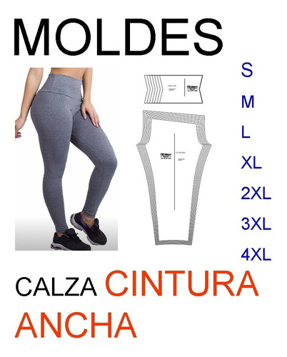 Moldes Calza De Dama Cintura Ancha Molderia Intustrial