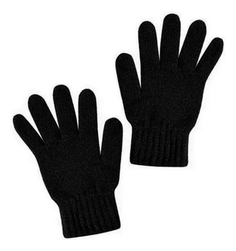 Guantes Mágicos Invierno Unisex Negro Abrigado Set X 3 Moda