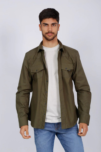 Camisa Urbana Gabardina Lisa Bando Jeans Piastow