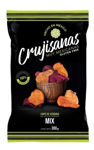 Fritura Chips De Verduras Mixtas Botana 140 Grs 2 Pz