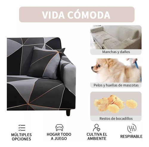 Funda Para Sofa Cubre Sillones Elastico Protector 2 Plazas