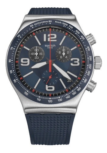 Reloj Swatch Yvs454 Blue Grid Agente Oficial