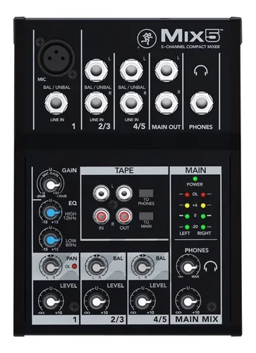 comprar Mixer compacto de 5 canais Mackie Mix5