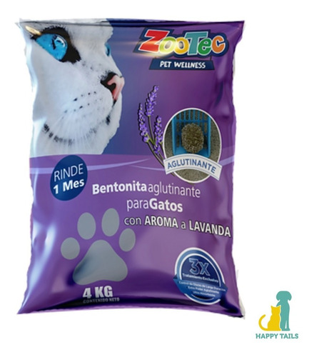 Piedras Aglomerantes Lavanda Zootec X 12 Kg - Happy Tails