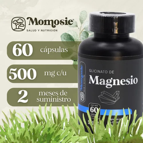 Kit 2 Glicinato De Magnesio 60 Cápsulas Glycinate Magnesium Sin Sabor