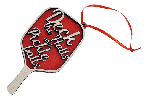 3 Adorno Navideño De Pickleball, Cubierta De Los Pasillos,