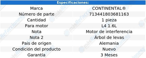 Banda Distribución Daewoo Lanos L4 1.6l 99-02 Continental