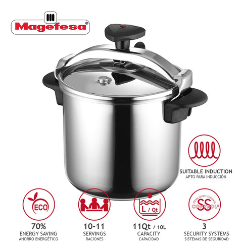 Magefesa Star - Olla A Presion Rapida Y Facil De Usar, 18...
