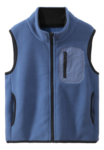 Chaqueta Sin Mangas Chaleco Polar Con Cremallera Niños