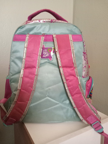 Mochila Escolar Kasimeritos Rosa Con Dibujos (Usado)