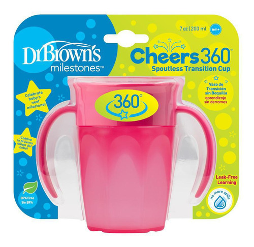 Copo De Transição Dr Browns 360 Rosa