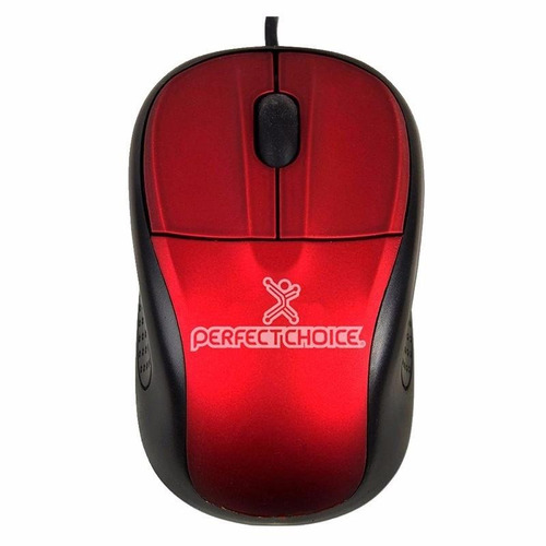 Mouse Optico Alambrico Easy Line By Perfect Choice Rojo /vc