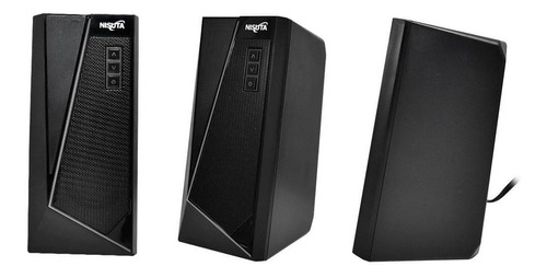 Imagen 4 de 4 de Parlante Nisuta NSPAU10B con bluetooth negro