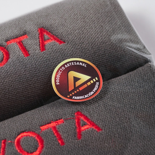 Protectores Cubre Cinturones Tela Gris Logo Audi Bordado