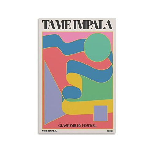 Póster De Tame Impala Concierto De Glastonbury, Impres...