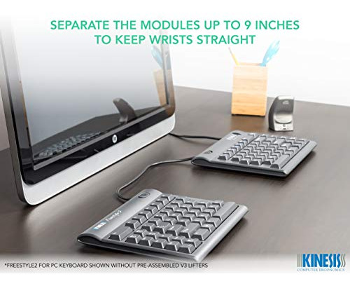 Teclado Ergonómico Kinesis Freestyle2 Con Elevadores V3 Para