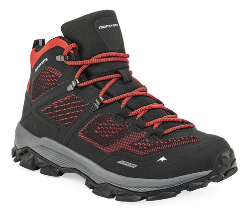 Botas Montagne Lorster Trekking Impermeable Rojo