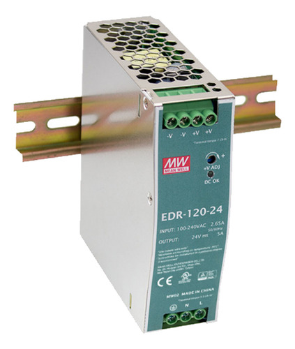 Fuente De Poder 24vdc 5a Input 90 10pack Edr-120-24 Meanwell