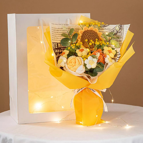 - Ramo De Flores Completo De Ganchillo, Ramo De Flores