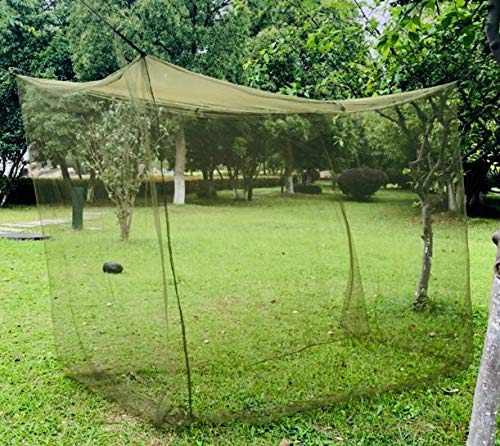 Mosquitera Portátil Verde Militar Para Acampar En Una Cam