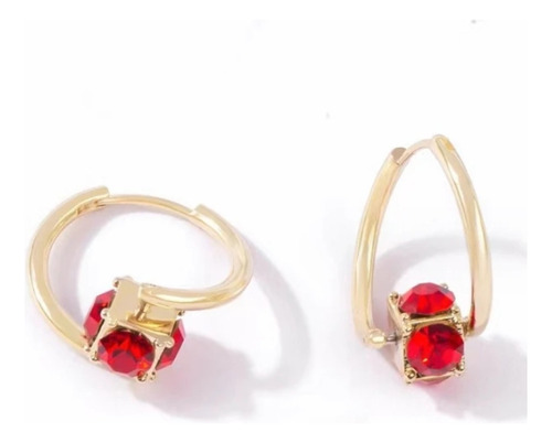 Aretes Plata Diamantes Circonita Cúbica Con Aguja Dama 2par