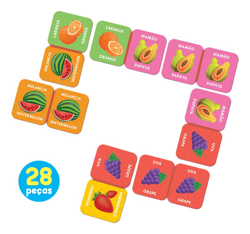 Dominó Das Frutas - Jogo De Dominó - Toyster Brinquedos