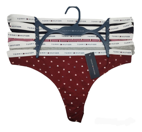 Tanga Tommy Hilfiger Original De Dama Pack De 5 Piezas