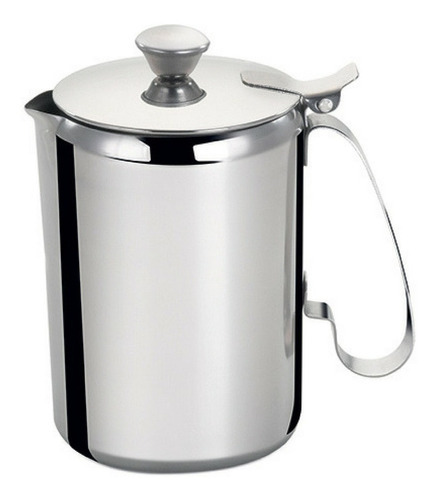 Leiteira Inox 600 Ml Com Tampa Alta Qualidade