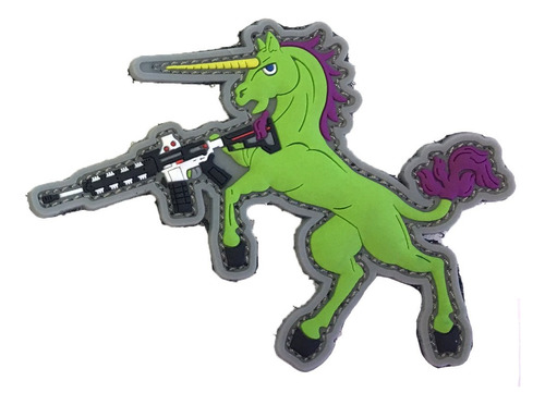 Quik2u Tactical Unicorn Pvc Morale Patch 3 T X 4.5 W Tuff