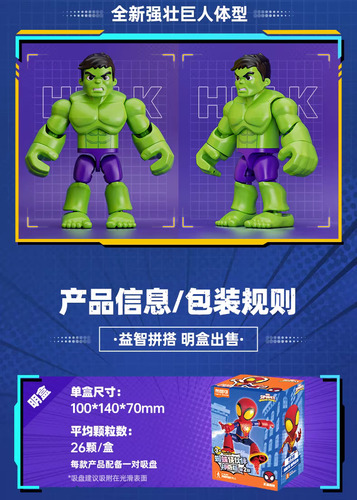Hulk Figura De Acción Blokees Spidey And His Friends 22 Hulk