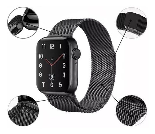 Correa Para Apple Watch 42 44 Mm Banda Manilla Metal Acero