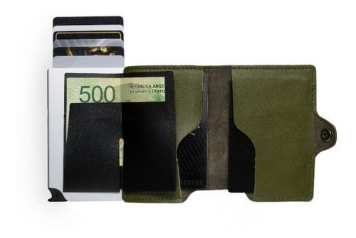 Imagen 4 de 5 de Billetera Walla Wallets Doble - Even Green