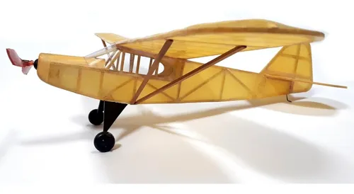 comprar Kit Para Montar Do Aeromodelo Piper J3 Cub Movido À Elástico