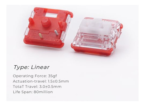 Pacote De 35 Switches Para Jogos Kailh Pg1350 Choc V1