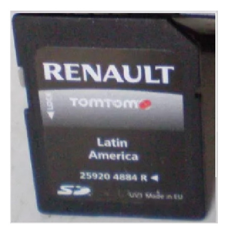 Tarjeta Sd Stereo Renault Fluence Tom Tom Usada (Reacondicionado)