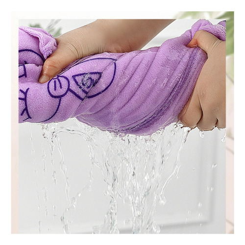 Toalla De Baño Usable Con Patrón De Conejo Falda De Baño Color Lila