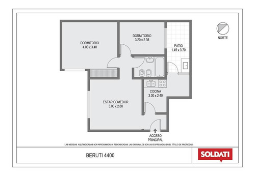 Imagen 22 de 23 de Departamento Venta 3 Ambientes Con Patio- Palermo Nuevo