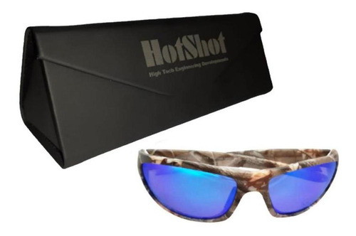 Gafas De Sol Unisex, Mxcfm-001, Blue Lens, Camuflaje, Flotan Color Café