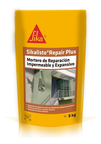 Imagen 1 de 8 de Sikalisto Repair Plus Mortero Reparación Impermeable 5 Kg