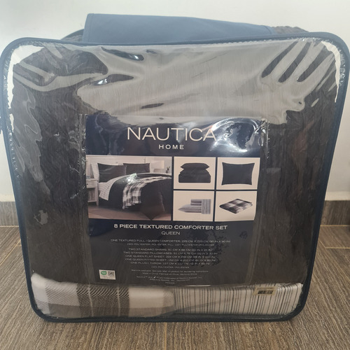 Edredón Nautica Original Juego De 8 Piezas Matri/queen