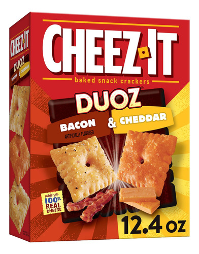 Snack Cheez-it Snack Crackers Duo Bacon Y Cheedar 351 G