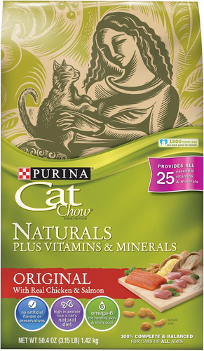 Chow Naturals Original Plus Alimento Seco Para Gatos Con Vit