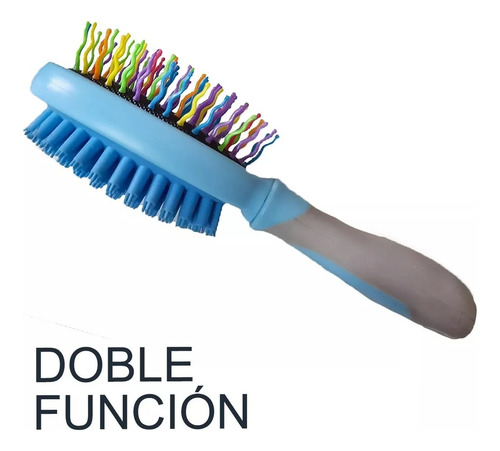 Desata Nudo Cepillo Mascota Doble Cerda Brillo Masaje Outlet