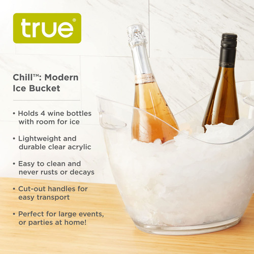 True Chill Cubitera Transparente, Cubetas De Fiesta Para Beb
