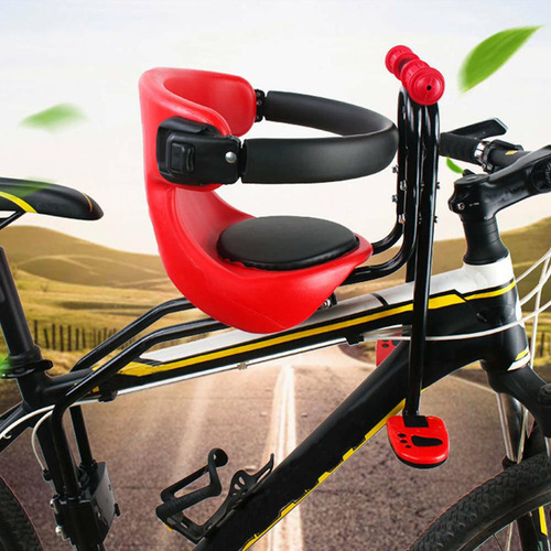 Asiento De Bicicleta De Bebé Montado En La Parte Delantera,