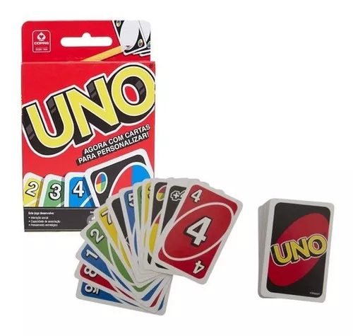 Jogo De Cartas Uno 114 Cartas Copag Mattel Original Com Nf